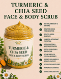 IRIE TURMERIC & CHIA SEED FACE & BODY SCRUB