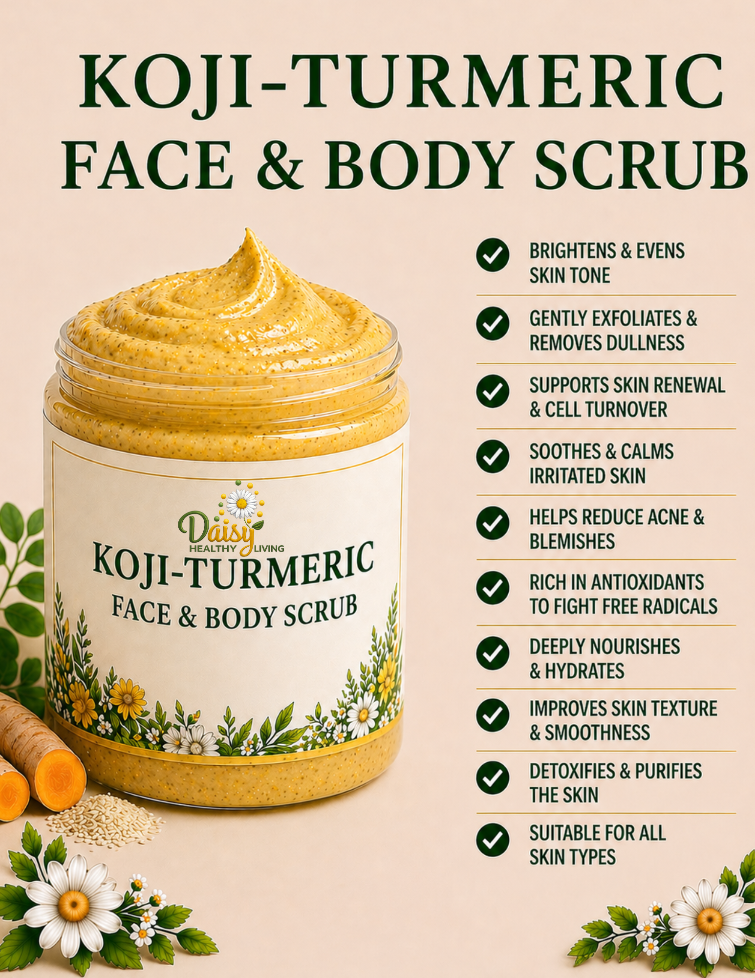 IRIE KOJI-TURMERIC FACE & BODY SCRUB