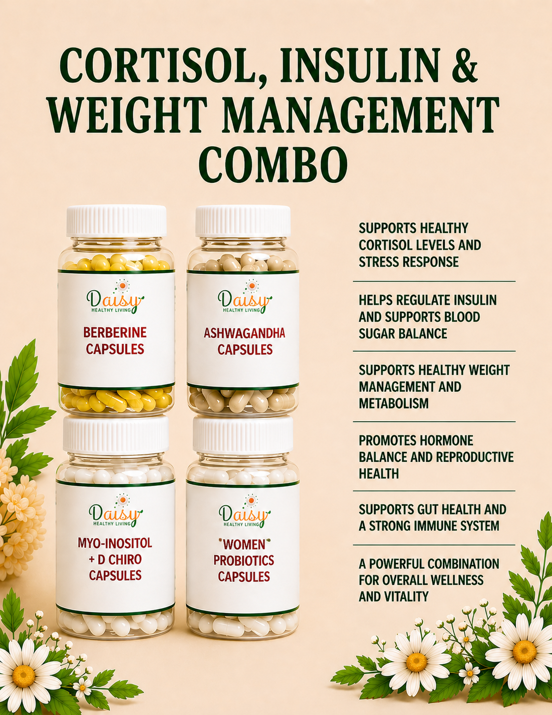 CORTISOL, INSULIN & WEIGHT MANAGEMENT COMBO