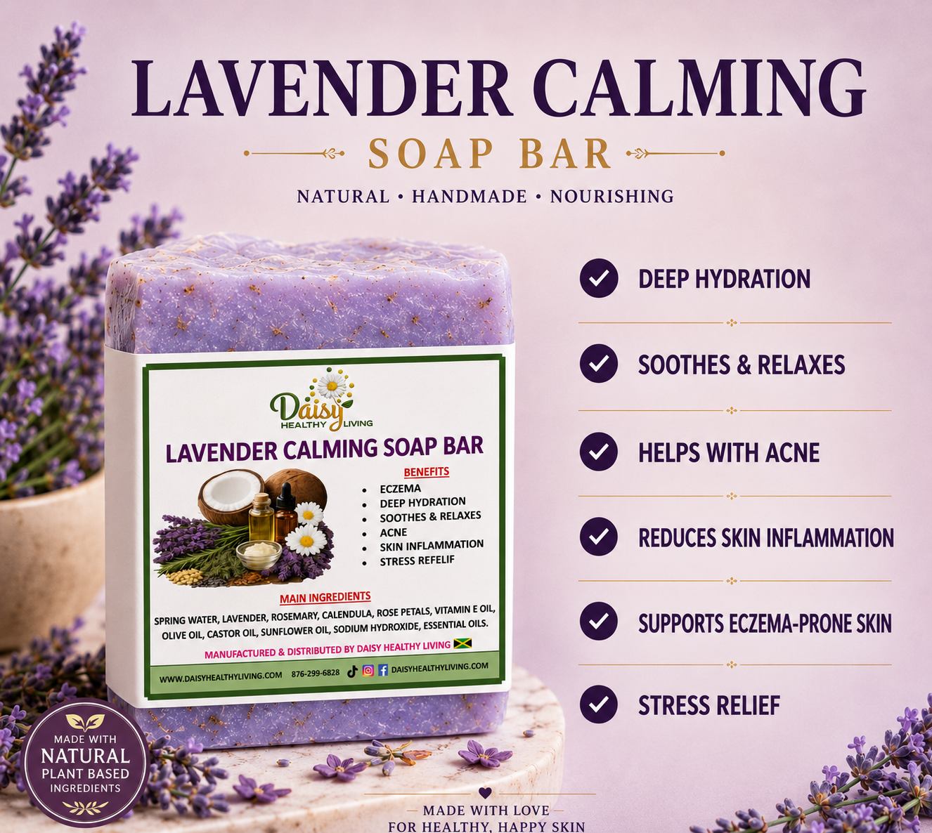 LAVENDER CALMING SOAP BAR